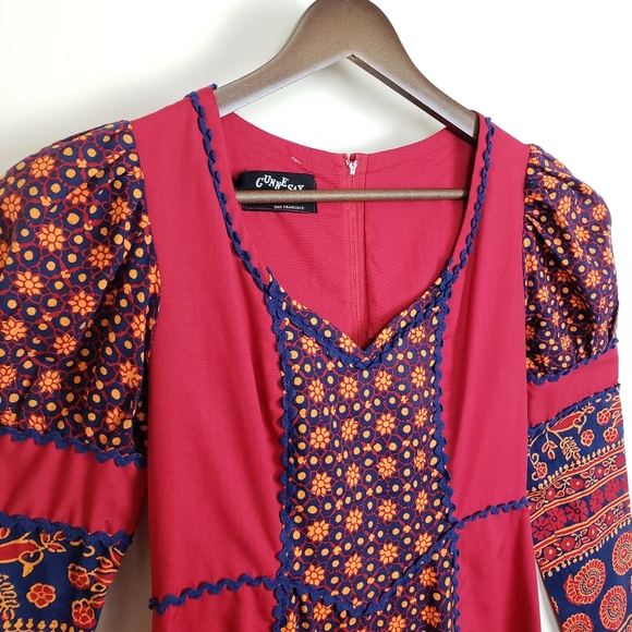 Vintage RARE 60s Black Label Gunne Sax - 1968 - maxi - size XXS/XS - Picture 5 of 13